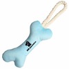 Mr.Kranch игрушка для собак мелких и средних пород, косточка с канатом, нежно-голубая - 31х9х4 см фото 4