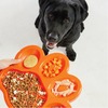 PetDreamHouse Paw Slow Feeder Orange Easy Миска для собак и кошек для медленного кормления, оранжевая - 3,2 л фото 4