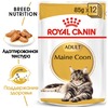 Royal Canin Maine Coon Adult полнорационный влажный корм для взрослых кошек породы мэйн-кун старше 15 месяцев, кусочки в соусе, в паучах - 85 г фото 4