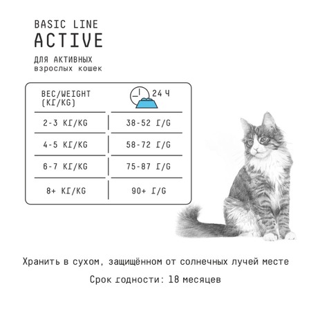 Ajo Cat Аctive сухой корм для кошек с высокой активностью - 10 кг фото 4