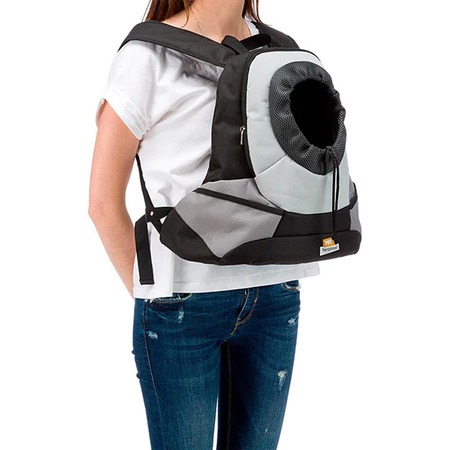 Ferplast Kangoo Grey Backpack рюкзак для собак мелких пород, полиэстр, серый - S фото 4