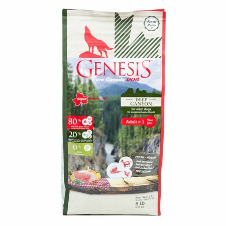 Genesis Pure Canada Deep Canyon Adult для взрослых собак всех пород с курицей, ягненком и козой - 2,27 кг фото 4