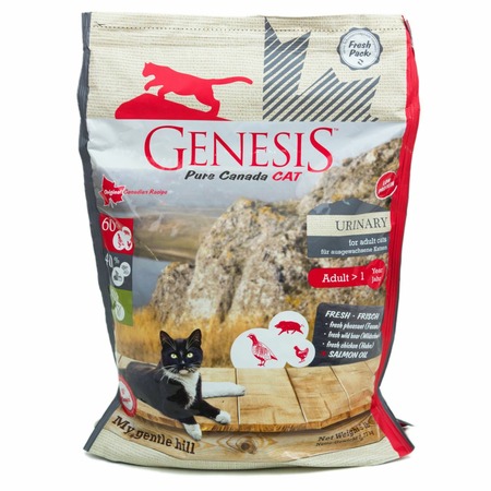 Genesis Pure Canada My Gentle Hill Urinary для взрослых кошек, склонных к проблемам мочеполовой системы с кабаном, фазаном и курицей фото 4