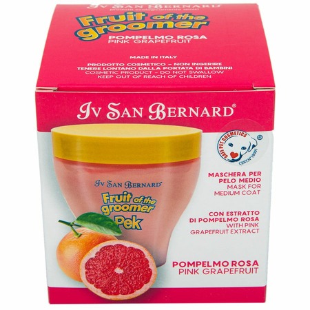 Iv San Bernard Fruit of the Grommer Pink Grapefruit Восстанавливающая маска для шерсти средней длины с витаминами 250 мл фото 4