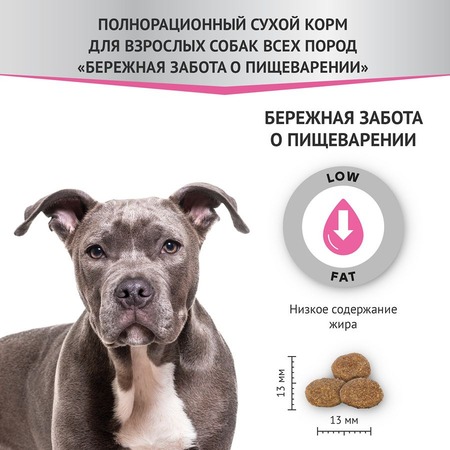 Мираторг Expert Gastrointestinal полнорационный сухой корм для собак «Бережная забота о пищеварении» - 1,5 кг фото 4