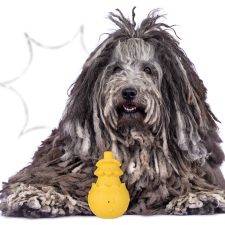 Mr.Kranch игрушка для собак, желтая, с ароматом сливок, 8*13 см фото 4