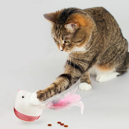 Petstages игрушка для кошек, шар-стаканчик для лакомств фото 4