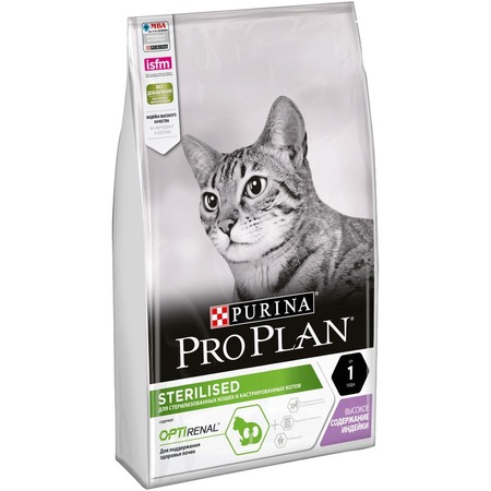 Сухой корм Pro Plan Cat Adult Sterilised Optirenal для стерилизованных кошек и кастрированных котов, с индейкой - 7 кг фото 4