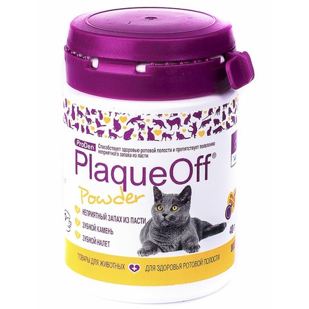 ProDen PlaqueOff кормовая добавка для профилактики зубного камня у кошек, 40 г фото 4