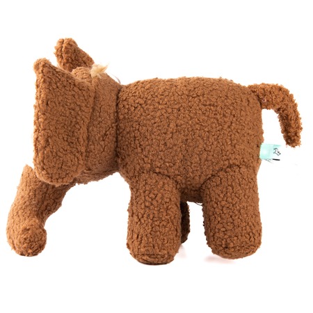 Tufflove игрушка для собак, Мамонт, коричневый - 18 см фото 4