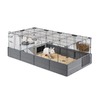 Ferplast Multipla Maxi клетка для мелких домашних животных, модульная, черная - 142,5x72xh50 см фото 5