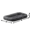 MidWest лежанка Pet Bed меховая 61х46 см серая фото 5