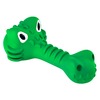 Mr.Kranch игрушка для собак, Крокодил с пищалкой зеленая с ароматом курицы - 18 см фото 5