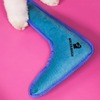 Mr.Kranch игрушка для собак мелких и средних пород, бумеранг с пищалкой, синий - 22х19х4,5 см фото 5