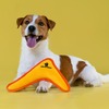 Mr.Kranch игрушка для собак мелких и средних пород, бумеранг с пищалкой, желтый - 22х19х4,5 см фото 5