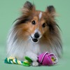 Mr.Kranch игрушка для собак мелких и средних пород, роза с канатом, розовая - 29х5х5 см фото 5