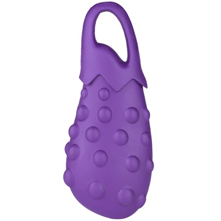Mr.Kranch игрушка для собак, Баклажан, фиолетовая, с ароматом сливок - 17 см фото 5