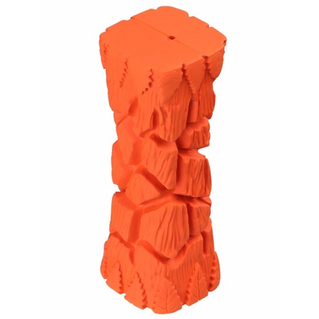 Mr.Kranch игрушка для собак, Палочка с пищалкой, оранжевая, с ароматом бекона - 16 см фото 5