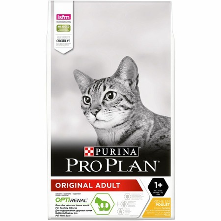 Pro Plan Original сухой корм для кошек для поддержания здоровья почек, с высоким содержанием курицы фото 5