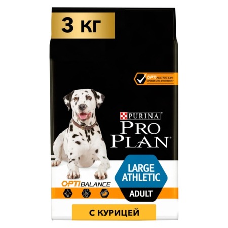 Pro Plan Adult Large Athletic сухой корм для взрослых собак крупных пород с атлетическим телосложением с ягненком и рисом - 3 кг фото 5