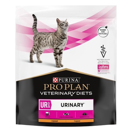 Сухой корм Pro Plan Veterinary Diets UR St/Ox Urinary для взрослых кошек при болезни нижних отделов мочевыводящих путей, с курицей - 350 г фото 5