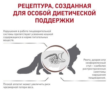 Royal Canin Gastrointestinal GI32 полнорационный сухой корм для взрослых кошек при острых расстройствах пищеварения, диетический - 400 г фото 5