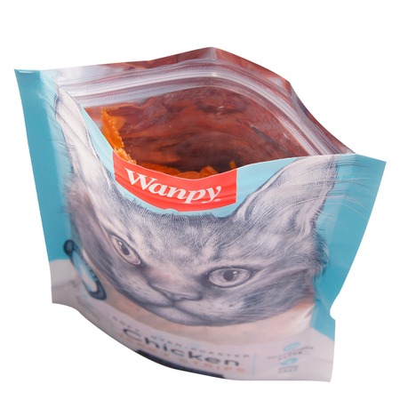 Wanpy Cat лакомство для кошек «мягкая вяленая соломка» из курицы - 80 г фото 5