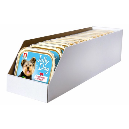 Зоогурман Jolly Dog влажный корм для собак, паштет с говядиной и рубцом, в ламистерах - 100 г фото 5