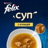 Felix Суп влажный корм для кошек, с курицей, в соусе, в паучах - 48 г фото 6
