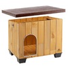 Ferplast Baita 60 будка для собак, деревянная - 67x53xh55,5 см, 57,5x38,5x44,5 см, 17x28 см фото 6