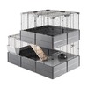 Ferplast Cage Multipla Double клетка для мелких домашних животных, модульная, черная - 107,5x72h96,5 см фото 6