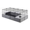 Ferplast Multipla Maxi клетка для мелких домашних животных, модульная, черная - 142,5x72xh50 см фото 6
