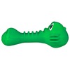 Mr.Kranch игрушка для собак, Крокодил с пищалкой зеленая с ароматом курицы - 18 см фото 6
