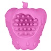 Mr.Kranch игрушка для собак, Яблоко с пищалкой, розовая с ароматом бекона - 10 см фото 6