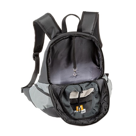 Ferplast Kangoo Grey Backpack рюкзак для собак мелких пород, полиэстр, серый - S фото 6