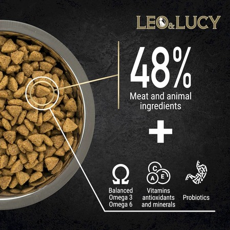 Leo&Lucy сухой полнорационный корм для собак мелких пород, с ягненком, травами и биодобавками - 800 г фото 6