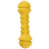Mr.Kranch игрушка для собак, Гантель дентальная, желтая с ароматом сливок - 18 см фото 7