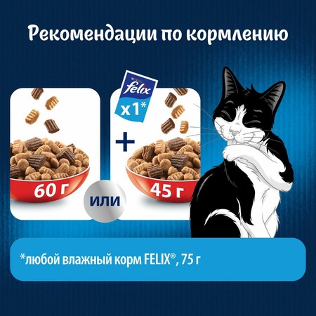 Felix Двойная вкуснятина полнорационный сухой корм для кошек, с мясом фото 7