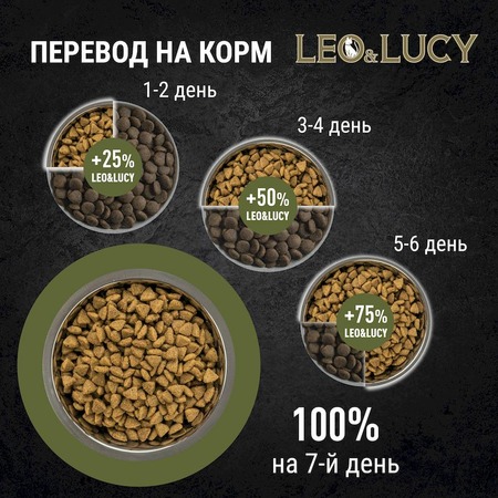 Leo&Lucy сухой полнорационный корм для собак мелких пород, с ягненком, травами и биодобавками - 800 г фото 7