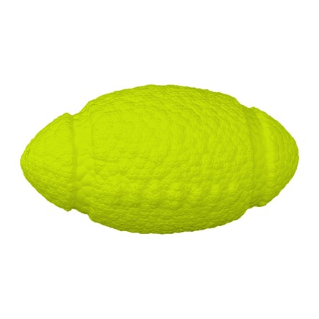 Mr.Kranch игрушка для собак, Мяч-регби, неоновая, желтая - 14 см фото 7