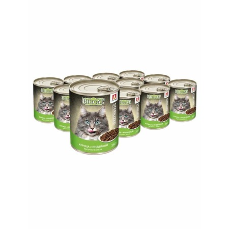Зоогурман Big Cat Sterilized влажный корм для стерилизованных кошек крупных пород, с курицей и индейкой, кусочки в желе, в консервах - 350 г фото 7