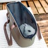 Ferplast With-Me Pro сумка-переноска для собак мелких пород, с сеткой, бежевая - 21,5x43,5xh27 см фото 8