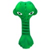 Mr.Kranch игрушка для собак, Крокодил с пищалкой зеленая с ароматом курицы - 18 см фото 8