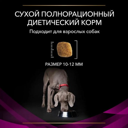 Сухой корм полнорационный диетический Pro Plan Veterinary Diets UR Urinary для взрослых собак для растворения струвитных камней, со свойствами подкисления мочи и низким содержанием магния - 3 кг фото 8