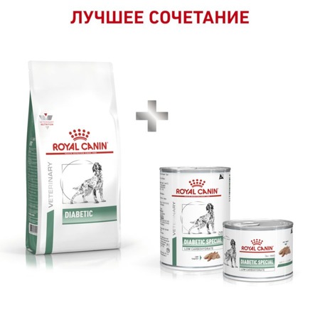 Royal Canin Diabetic DS37 полнорационный сухой корм для взрослых собак при сахарном диабете, диетический - 12 кг фото 8