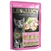 Leo&Lucy влажный полнорационный корм для стерилизованных кошек, с индейкой, кроликом и биодобавками, кусочки в соусе, в паучах - 85 г фото 9