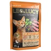 Leo&Lucy влажный полнорационный корм для стерилизованных кошек, с уткой, ягненком и биодобавками, кусочки в соусе, в паучах - 85 г фото 9