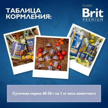 Brit Premium by Nature полнорационный влажный корм для щенков, фарш из телятины, в консервах - 410 г фото 9