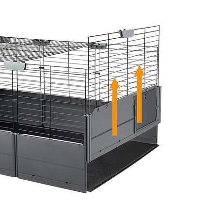 Ferplast Cage Multipla Double клетка для мелких домашних животных, модульная, черная - 107,5x72h96,5 см фото 9
