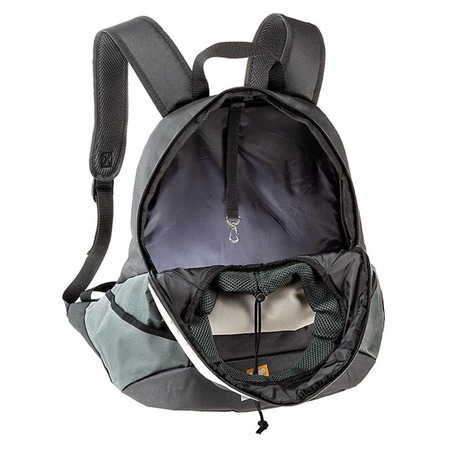 Ferplast Kangoo Grey Backpack рюкзак для собак мелких пород, полиэстр, серый - L фото 9